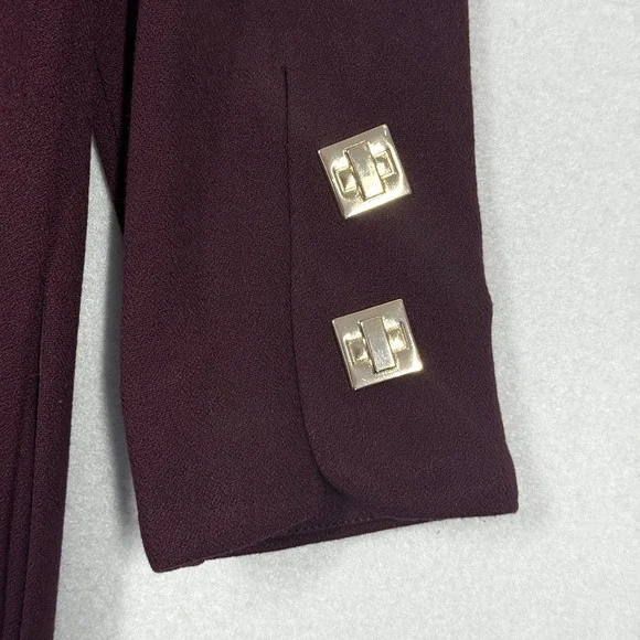 Tuckernuck Dress Womens Small Oxblood Barnett Mini Dress‎ Square Snap Button - Picture 9 of 15